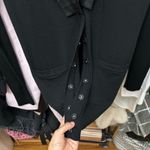 Tory Burch  Merino Wool & Silk Gauge Cardigan Black Size XS Photo 6