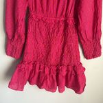 Alexis Marilena Smocked Off-Shoulder Blouson-Sleeve Dress Medium Photo 5