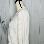 Old Navy  Cardigan Sweater Ivory Ribbed Cable Knit Button Up Women’s Sz XS Photo 5