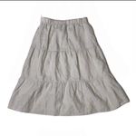 Saks 5th Avenue Saks Fifth Avenue Black Label A-Line Midi Gray Tiered Skirt XS Photo 1