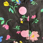 For Love & Lemons Robin Black Floral Print Square Neck Crop Top Size Medium Photo 13