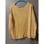 Cozy Casual  Gold V Neck Knit Sweater Size Small/Medium Photo 1