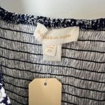 Monteau ‎ Handkerchief Hem Patchwork Paisley Dress Blue Linen Blend Size XS NWT Photo 1