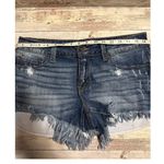Just USA  Denim Cut Off Shorts Women's Size Large Jean Jorts Frayed Distressed Photo 6