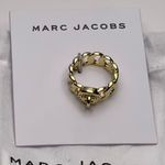 Marc Jacobs MARC BY  Goldplated Turnlock Katie Ring - Sz 7 - NWT Photo 0