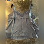 Liverpool  Los Angeles Woven Tank W/ Lace Trim Dark Navy Large NWT Photo 2