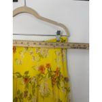 Ralph Lauren Lauren Tiered Floral Maxi Skirt Women L Yellow Cottage Boho Fairy Photo 9