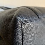 CUYANA Trapeze Large Satchel Black Pebbled Leather Top Handle‎ School Work Bag Photo 2