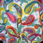 Dippin' Daisy's Dippin Daisy Teal Multicolor Paisley Tankini Bandeau & High Waist Bottoms Size 8 Photo 5