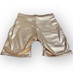 SKIMS  Metallic Champagne Swim Shorts Bottoms Women’s Size Large NWT RARE Photo 4