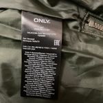 Only Olluna Quilted Dark Green Coat Long Hooded Faux Fur Size XS Photo 9