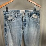 frame denim ✨SALE Frame Le Slouch Straight Leg Distressed Bluejay Rips Denim Jeans Size 27 Photo 4