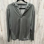 Outdoor Research Keara Hoody Hooded Henley Size Large Stripe Fishing Hiking Green Photo 0