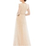 Mac Duggal Dress Sequin 10 nude silver Photo 1