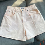 Bill Blass VTG 90s Pink Denim Jean Short Size 8 High Rise 4" Inseam Rigid Cotton Photo 0