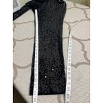 CHICO'S Holiday Velvet Black Sequins & Panne Tapered Ankle Pants, Size .5 (6) Photo 7