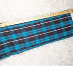 Urban Outfitters Wide Leg Plaid Trousers Teal and Gray Size 0 Photo 6