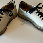 Bks Leandro off white floater‎ tie up show sz 39/8 Blue Photo 0