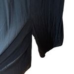 ASOS Curve Black Ruched V Neck Zip Close Cropped Jumpsuit Size 14 Photo 2