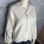 Ann Taylor Lace Up Sweater Size Medium Photo 10
