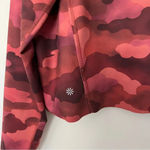 Athleta Red Camo Pinnacle Hoodie Cropped Size XLarge Soft Photo 7