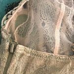 Victoria's Secret VICTORIA’S SECRET bralette olive green cream NWOT lace boning side zipper Photo 3