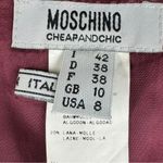 Moschino  Cheap and‎ Chic Pencil A-Line Flip Skirt Size US 10 Burgundy Photo 1