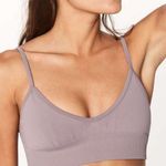 Lululemon Awakening Bra Taryn Toomey Collection Misty Mauve Purple Grey Size 8 Photo 0