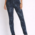 Free People  Dark Acid Wash Skinny Jeans Blue W31 Photo 0