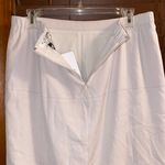 Halston Heritage NWT $275 Beige Knee Length Zipper Skirt w/ Pockets 6 Photo 4