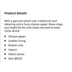 J.Crew *NEW*  Sherpa Clog Photo 9