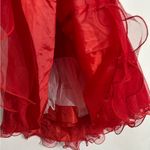 Deb store Deb Strapless Red Tulle Corset Dress Lace Up Party Prom Homecoming 11/12 Juniors Photo 4