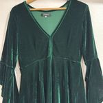 GMHO Chic Green Velvet Midi Dress EUC Green Size M Photo 1