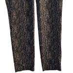 89th & Madison Women's M Snake Skin Print Jeggings Black Stretchy Fit Gray Size M Photo 6