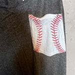 Free Kisses Dark Gary Baseball Graphic Pocket Sleeveless Racerback Tank Medium Photo 2