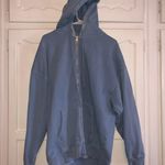 John Galt Blue Zip Up Hoodie Photo 0