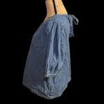 Gap  denim blouse with tie at back if neck Photo 5