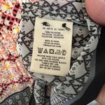 HD in Paris HD in Paris Blouse Orange Striped Button Up V-Neck Long Sleeve Pleated Size 4 Photo 3