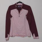 5.11 Tactical Womens Pullover Sweatshirt Red Pink 1/4 Zip Color Block Stretch M Photo 6