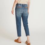 Driftwood Eliza In Rose Santina Cropped Embroidered Utility Jeans Size XL Photo 3