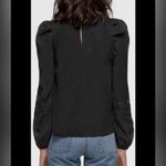 Greylin  Miriam Pouf Sleeve Inset Trim Blouse size Small Photo 1