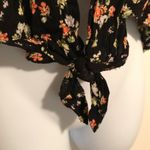 Ultra Flirt  Cropped Babydoll Tie-Front Top Photo 2