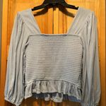 American Eagle Crocheted Blue Top️ Photo 5