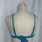 Red Carter  Teal Ribbed Bikini Top with padding adjustable straps Small NWOT Photo 2