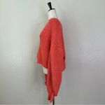 We The Free Free People Sea Bright Chunky Open Knit Crop Sweater, Sz Large Photo 5