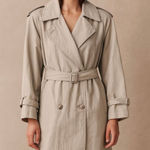 London Fog Vintage khaki Thinsulate 3M Double Breasted Long Trench Coat Photo 0