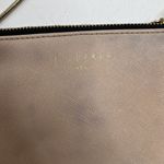 Ted Baker London Crossbody Bag Double Zip Leather Pink Clutch Chain Link Strap Photo 6