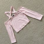 EXPRESS NEW Pale Pink Cold Shoulder Crop Top Size Small Strappy Blouse S NWOT Photo 1