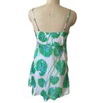 Diane von Furstenberg DVF Target Slip Dress in Geranium Leaf Satin Size Small Green Photo 3