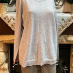 Anthropologie Needle Gray Cashmere Rainbow Varsity Striped Sweater Photo 0